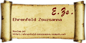 Ehrenfeld Zsuzsanna névjegykártya